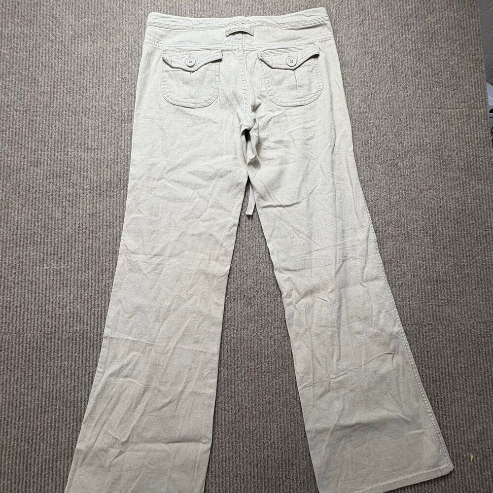 Vintage Y2K Low Rise Blue Asphalt Cargo Khaki Flares size 5